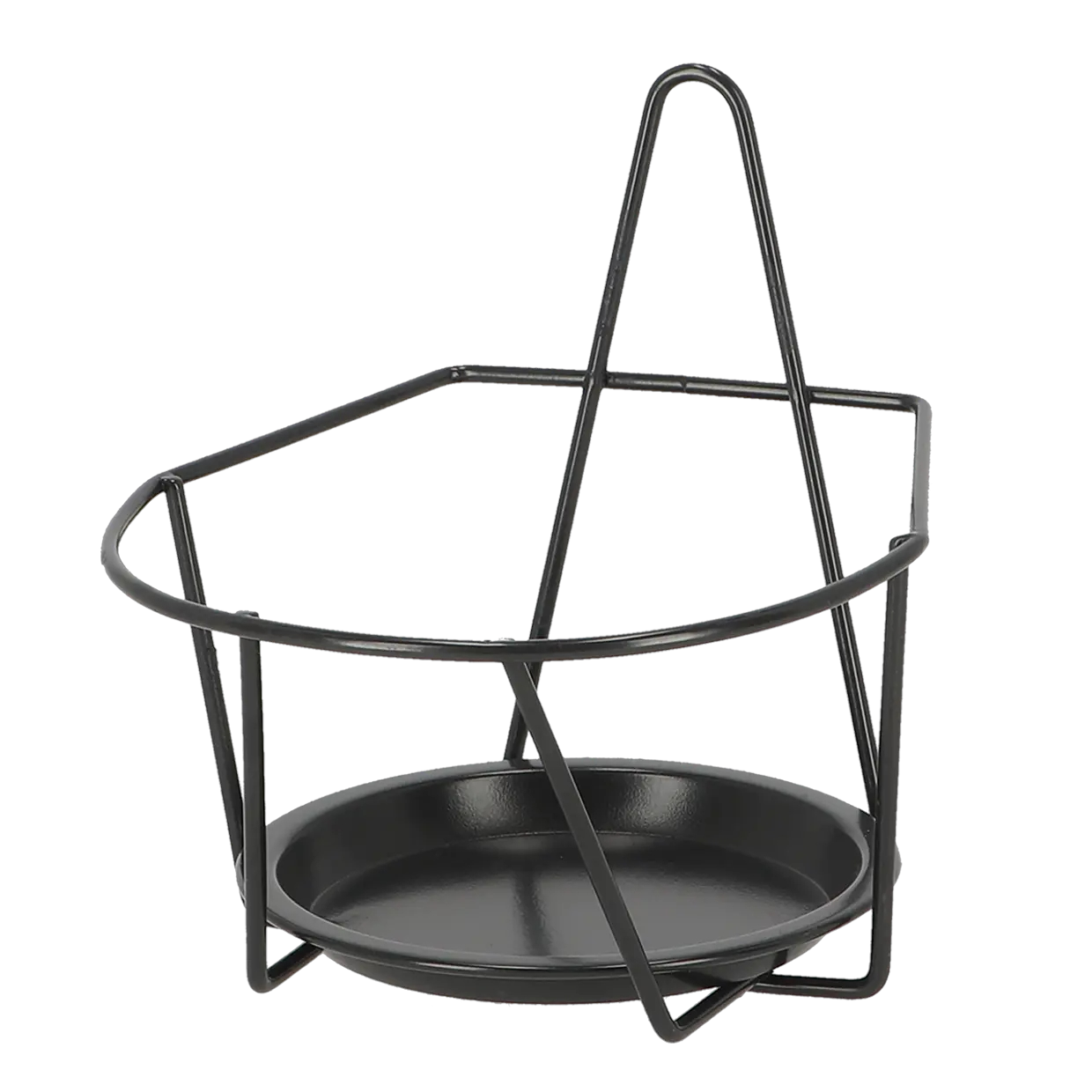 Nowoczesny kwietnik na donice czarny -Balkon, taras, płot 16,9cm - obrazek 3