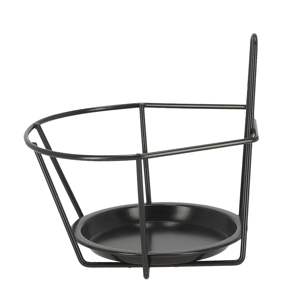 Nowoczesny kwietnik na donice czarny -Balkon, taras, płot 16,9cm - obrazek 4