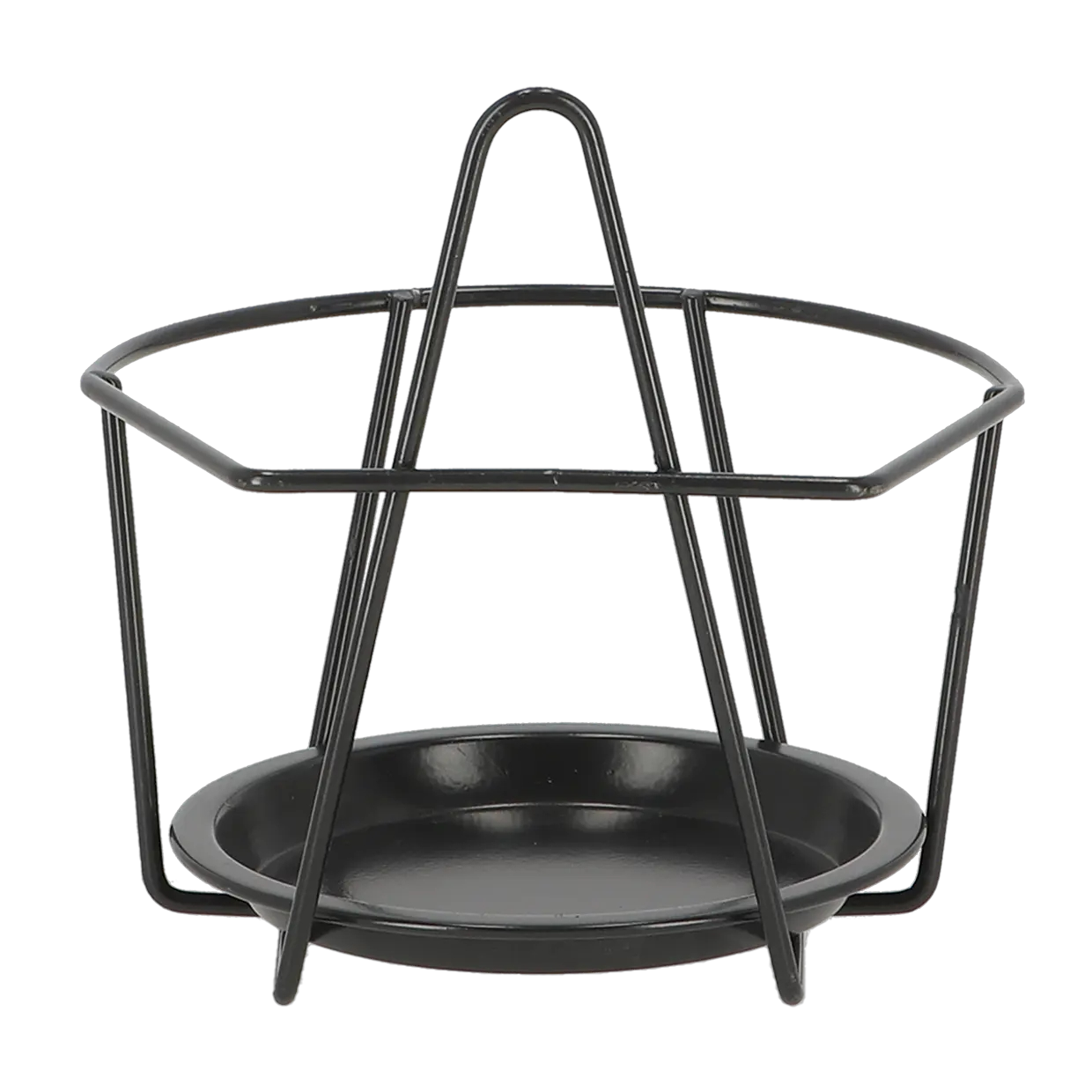 Nowoczesny kwietnik na donice czarny -Balkon, taras, płot 16,9cm - obrazek 2